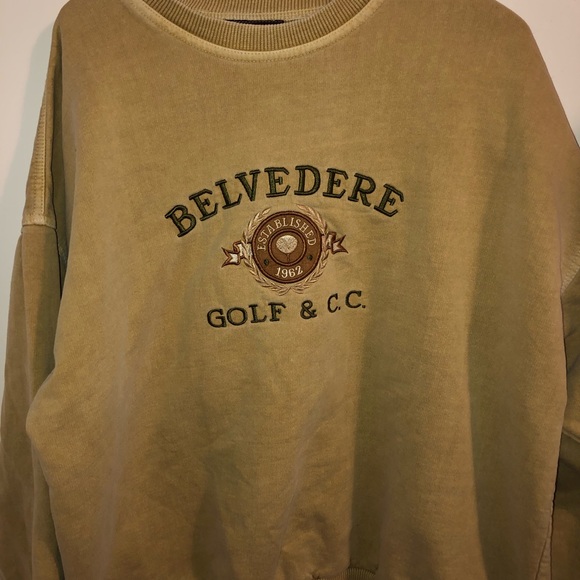 Men’s Large Belvedere Golf and CC Crewneck - Picture 2 of 3